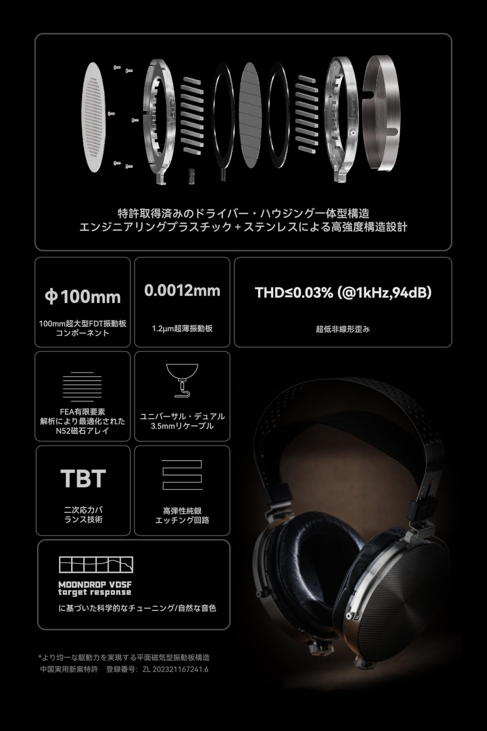 水月雨 Moondrop PARA2/楽園2 ヘッドホン ヘッドホン 楽園 PARA2 水月雨｜MOONDROP 通販 | ビックカメラ.com